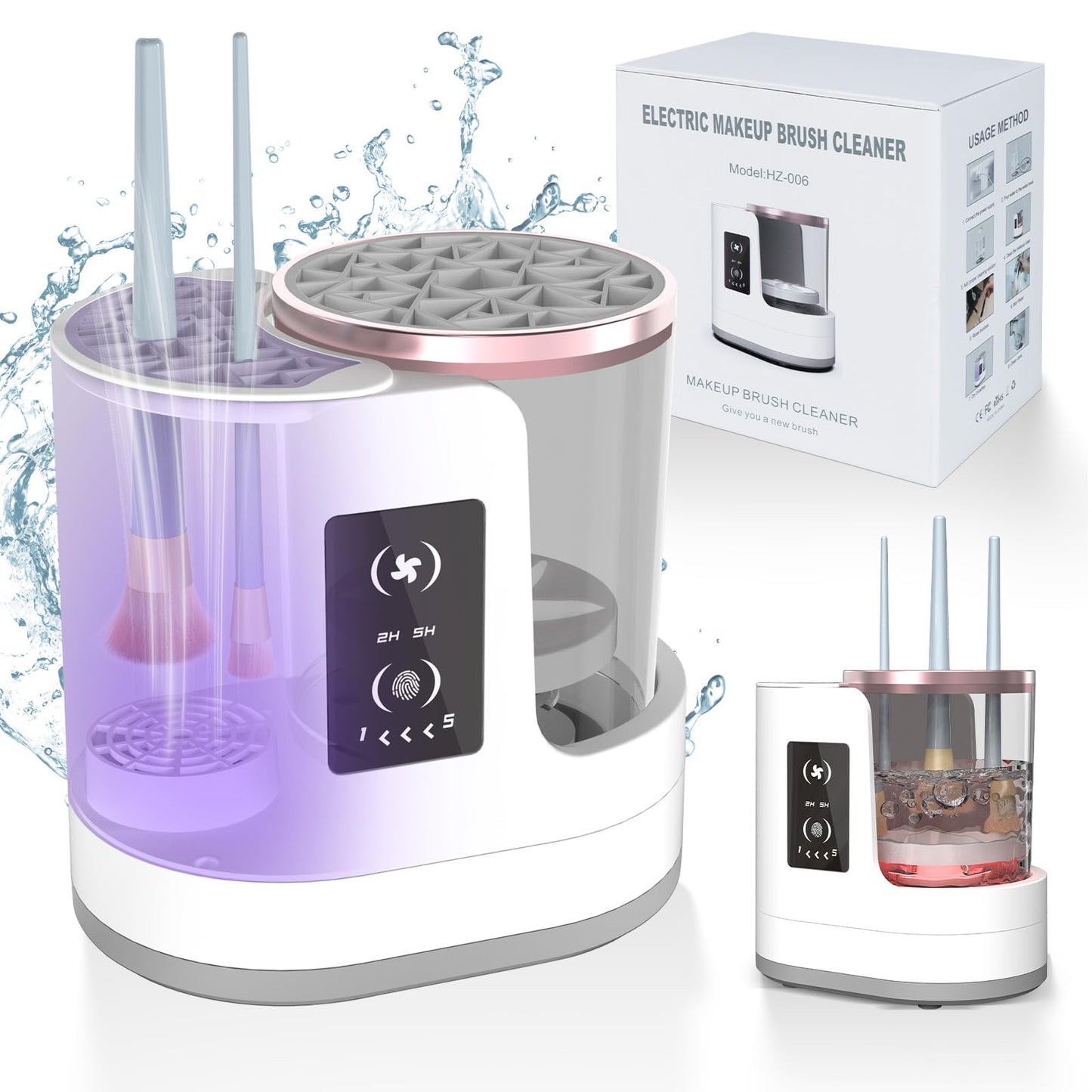 3 IN 1 Electric Makeup Brush Cleaner Machine