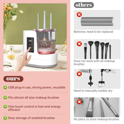 3 IN 1 Electric Makeup Brush Cleaner Machine